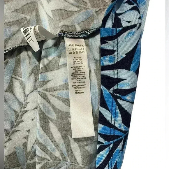 NWOT, Joe Fresh, Night Cami With Built-In Bra, Medium, Blue & White π - Picture 5 of 7